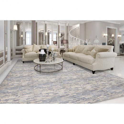 Custom Atwater Ecru, 68% SD Royaltron™ Polypropylene / 32% Polysilk Area Rug