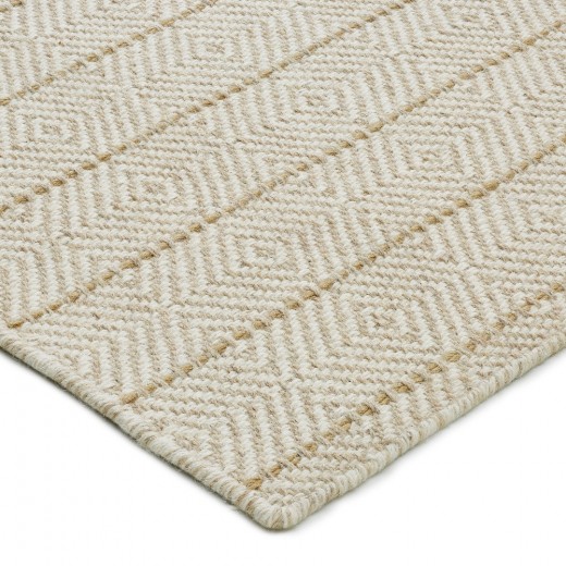Custom Kariba White Sand, 100% Wool Area Rug