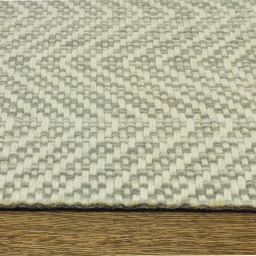 Custom Leverick Bay Silver, 100% Wool Area Rug