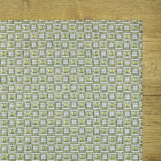 Custom Mondrian Sap Green, 100% Polypropylene Area Rug