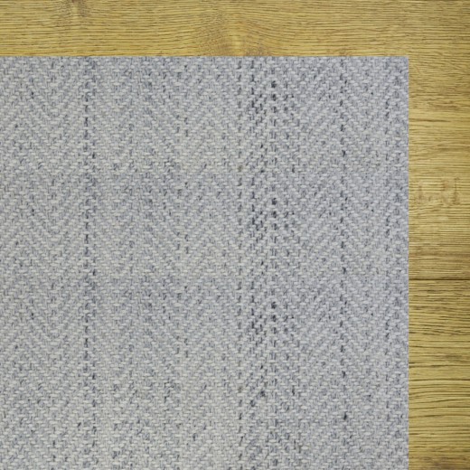 Custom Tallulah Silver Lining, 55% Wool/45% Polysilk Area Rug