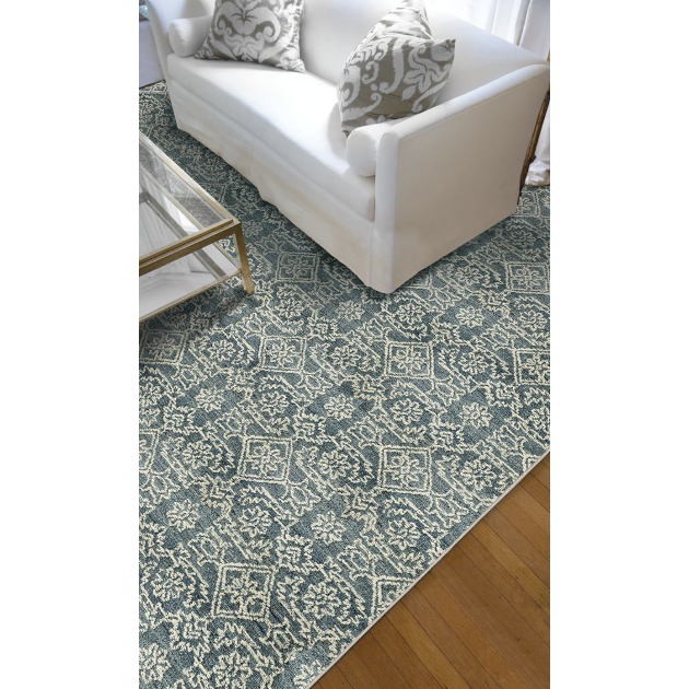 Custom Grandeur Lace Sandstone Wool Area Rug | The Perfect Rug