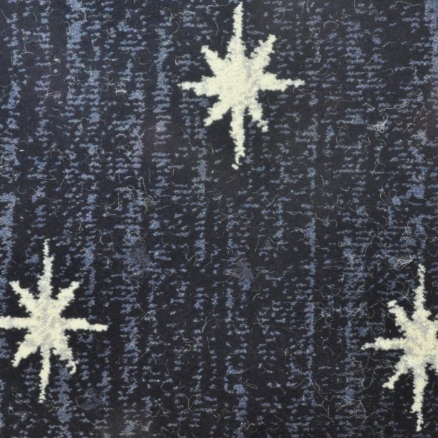 Snowflake Navy Rug