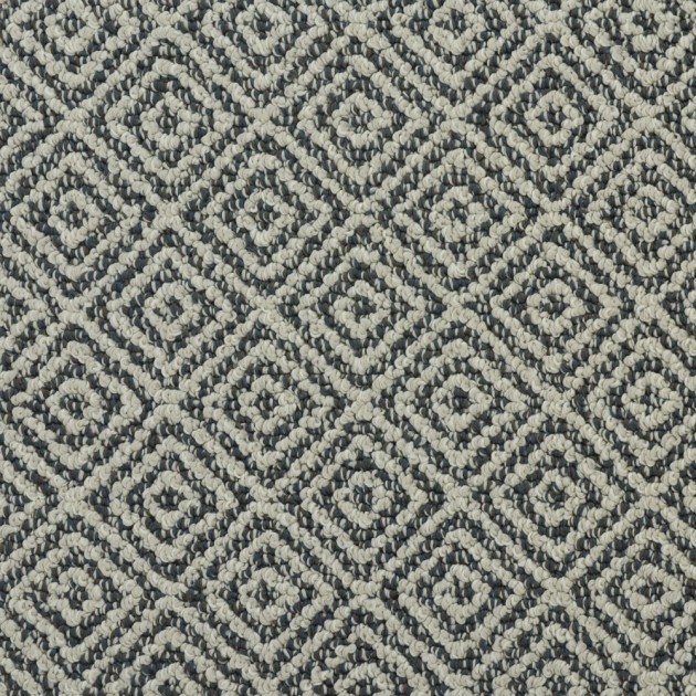 Synthetic Fibers Beige/Blue/White Rug