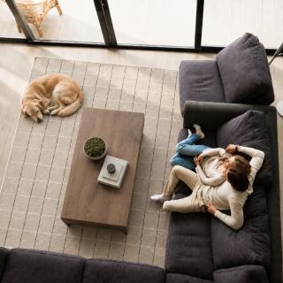 Custom Fairway Ecru, 100% UV Stabilized Polysilk Area Rug