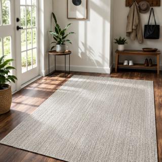 Custom Dovetail Sand, 100% UV Stabilized Royaltron polypropylene. Area Rug