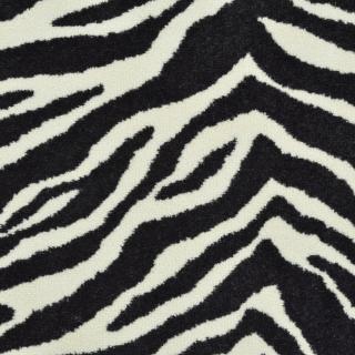 Custom Silhouette Zebra, 100% Nylon Area Rug