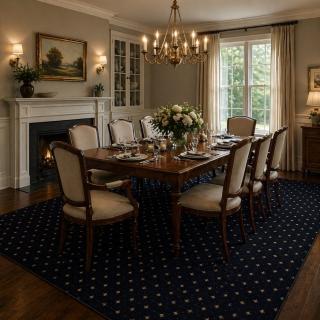 Custom Chalet Midnight, 100% Polypropylene Area Rug