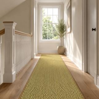 Custom Emboss Traveler Brown, 100% Sisal Area Rug
