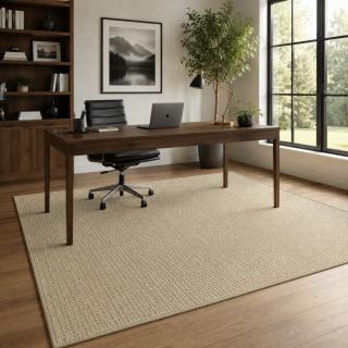 Custom Hillcrest Natural, 100% Wool Area Rug
