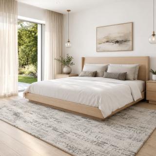 Custom Crystal Ocean, 72% UV Stabilized Royaltron polypropylene and 28% Polysilk Area Rug