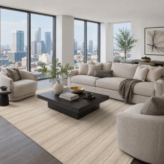 Custom Mansard Wheat, 100% premium wool Area Rug