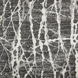 Custom Wavelength Metal, 58% Polysilk/42% Royaltron Polypropylene Area Rug