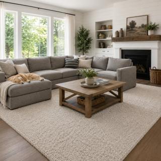 Custom Starwood Snowflake, 100% Solution Dyed Polypropylene Area Rug