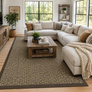 Custom Tribute Birch Pepper, 100% Sisal Area Rug