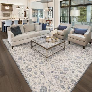 Custom Wanderlust Ivory, 71% Royaltron Polypropylene/29% Polysilk Area Rug