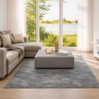 Custom Breakwater Robins Egg, 50% Polypropylene/50% Polyester Area Rug