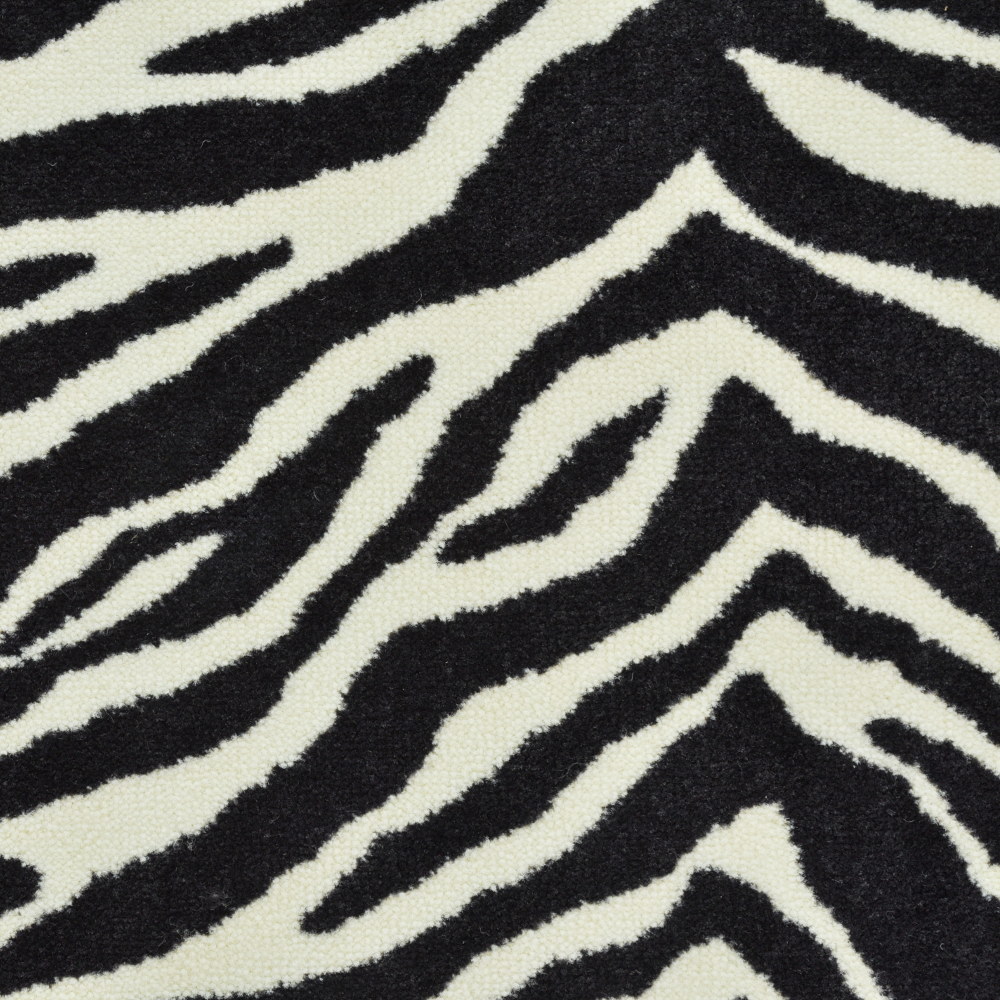Custom Cape Town Collection Zebra Synthetic Area Rug