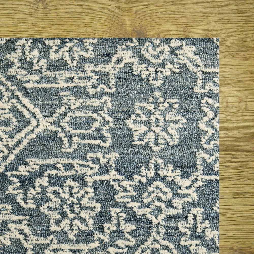 Custom Grandeur Lace Porcelain Wool Area Rug